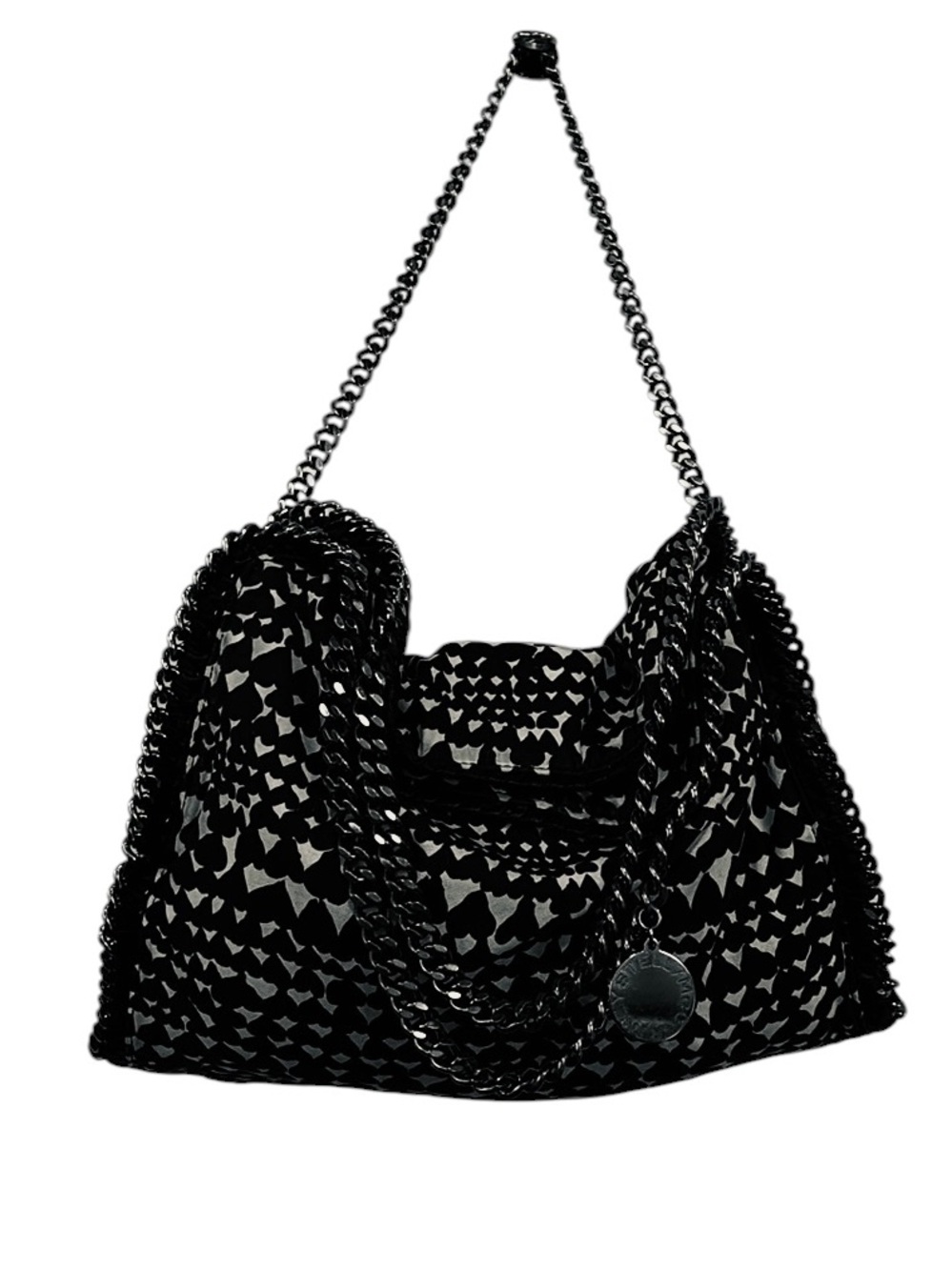 Stella McCartney Falabella in Cream, Black Hearts Canvas, 2014 limited run - Picture 4 of 17